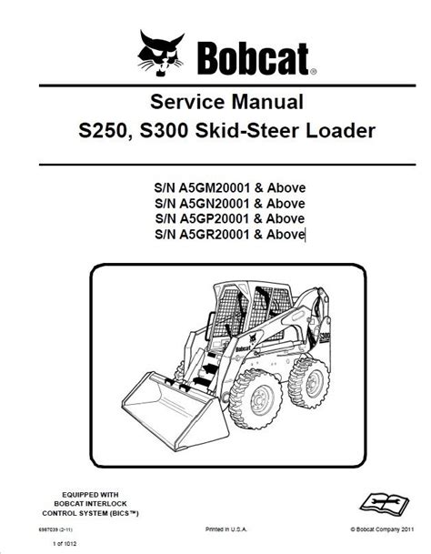 bobcat s250 skid steer loader service manual|bobcat 250 skid steer specs.